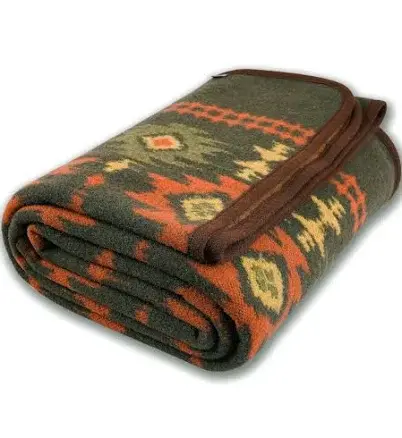 Merino wool throw blanket