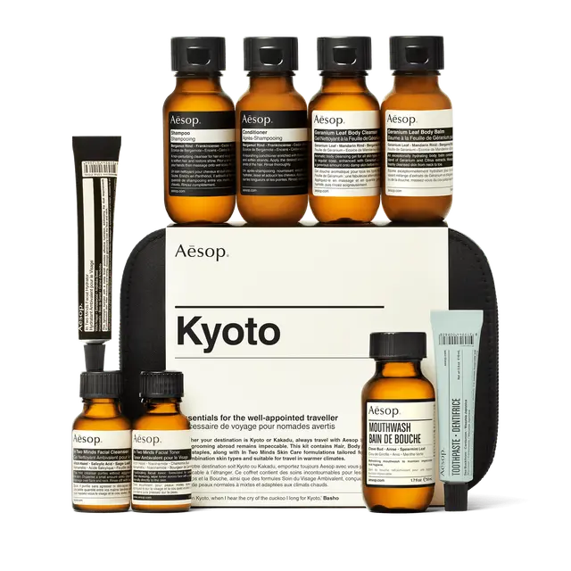 Premium travel toiletries kit that beats hotel soap