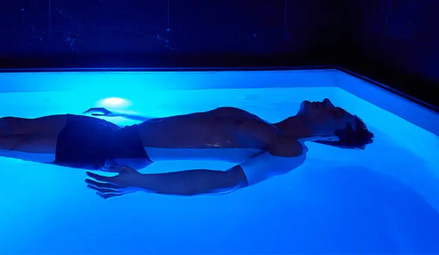 Float tank and massage recovery pairing