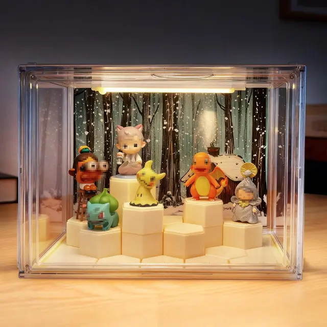 LED acrylic collectible display case