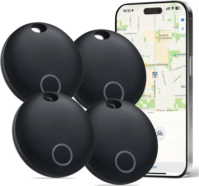 AirTag-compatible luggage tracker set