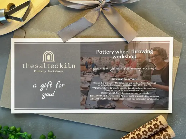 Pottery wheel class voucher