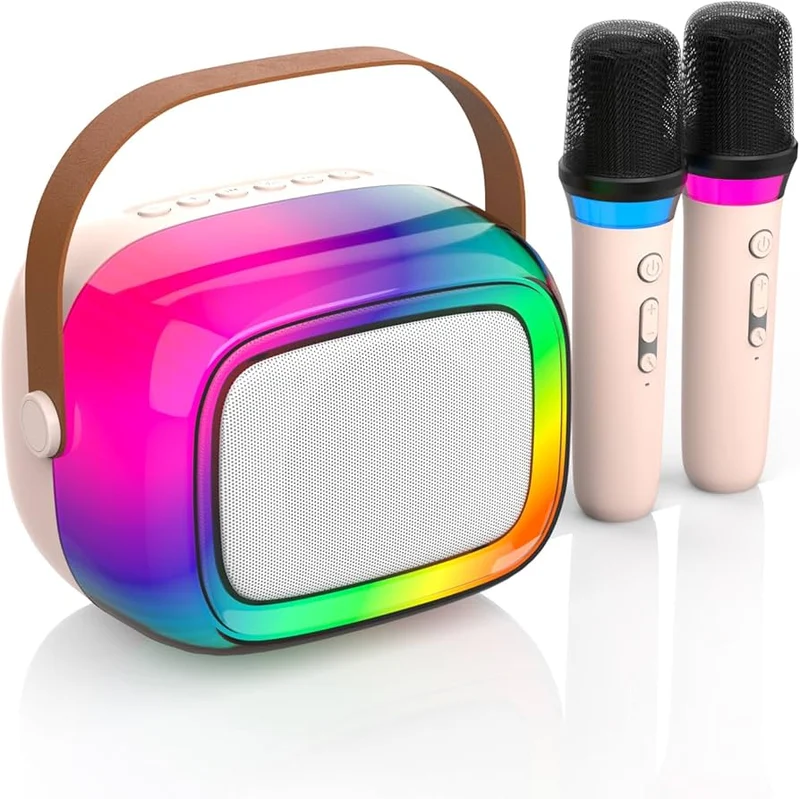 Wireless rainbow karaoke microphone