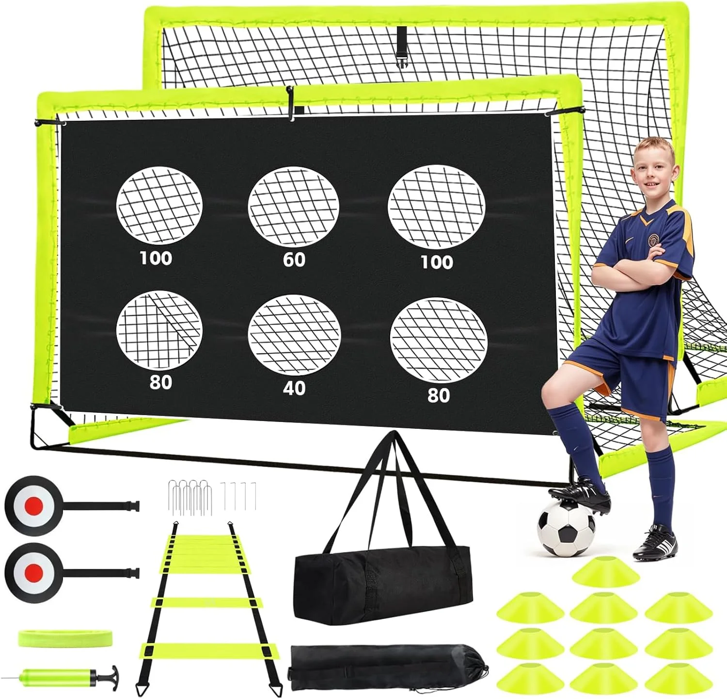 Backyard soccer training set