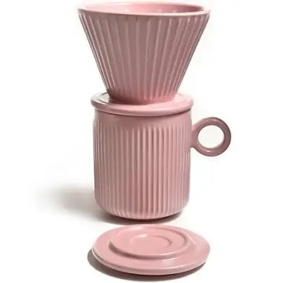 Ceramic pour-over coffee set