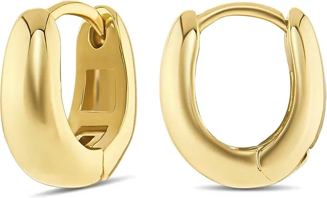 Missoma Gold Huggie Hoop Earrings
