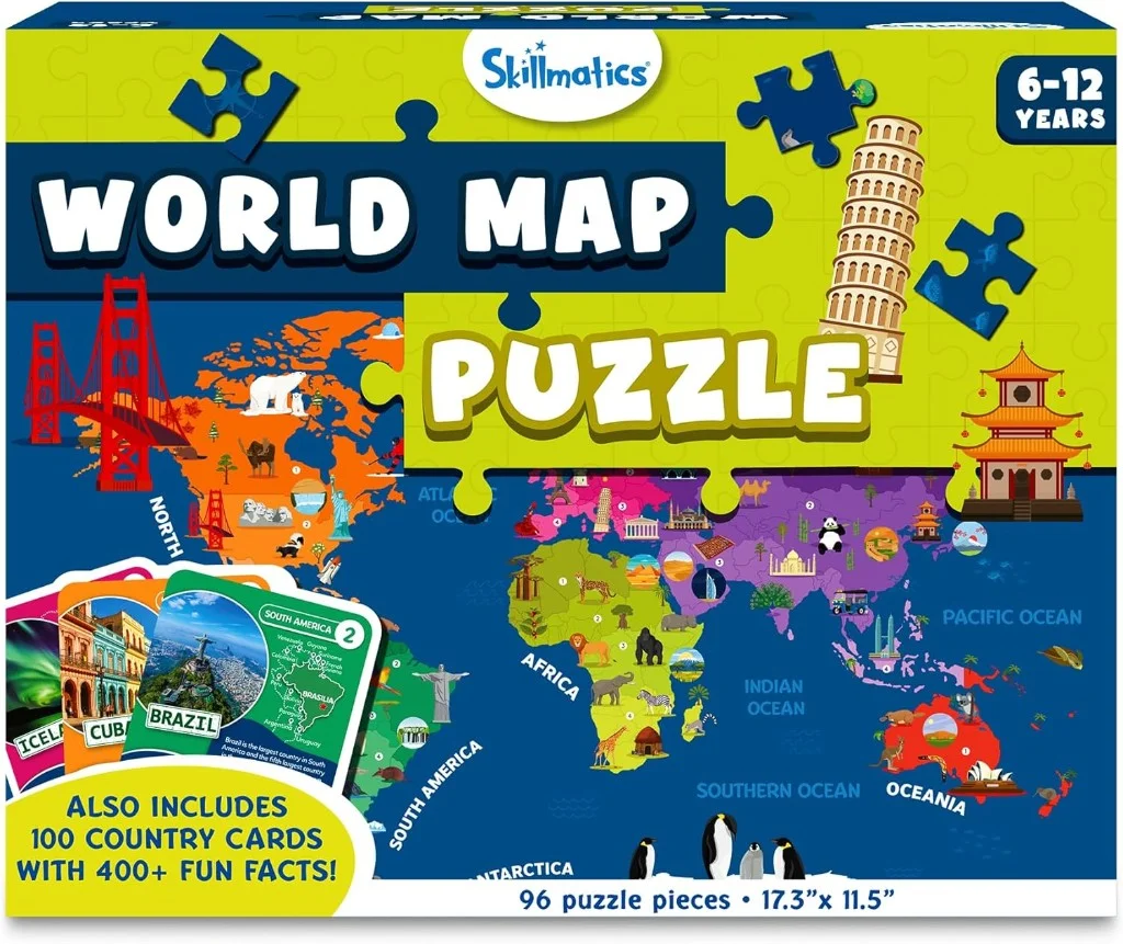 Skillmatics World Map puzzle