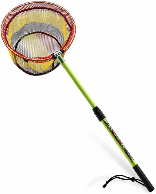 Soft-mesh kids landing net for grandpa coaching days