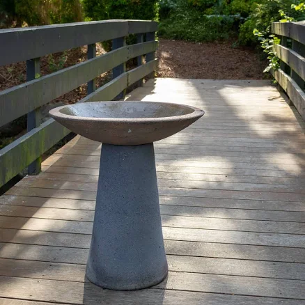Granite bird bath for the garden
