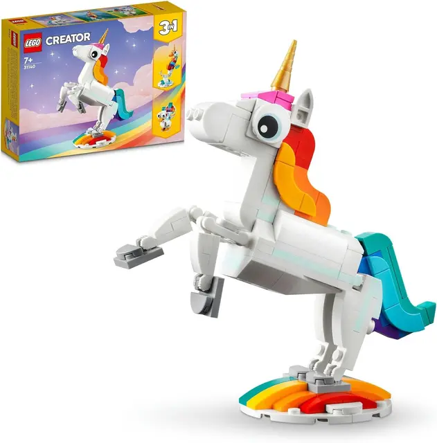 LEGO Creator 3in1 Magical Unicorn to Seahorse to Peacock 31140