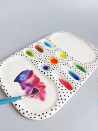 Ceramic Miniature Paint Palettes