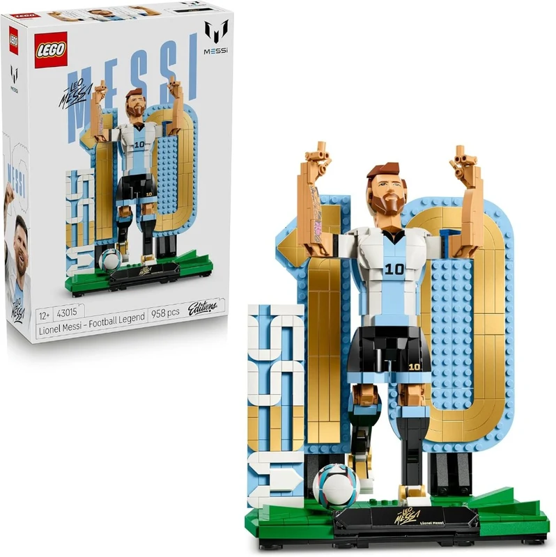 LEGO Icons Lionel Messi with Trophy