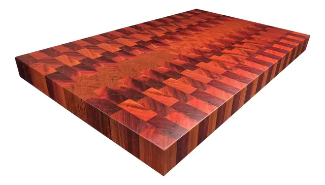 Heavyweight solid Jarrah end-grain chopping block