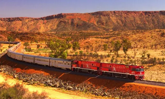 The Ghan or Indian Pacific Platinum-class rail journey