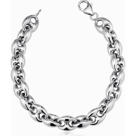 Heavyweight Sterling Silver Nautical Chain Bracelet