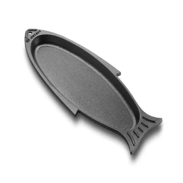 Cast-iron whole-fish camp roaster