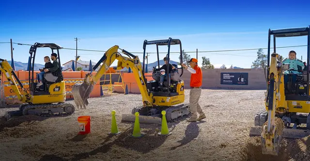 Hands-on mini-excavator dig session