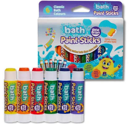 Mess-free bath paint sticks