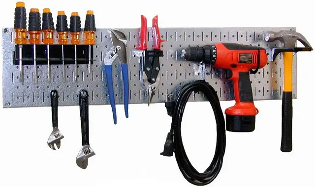 Wall Control Galvanized Pegboard Kit