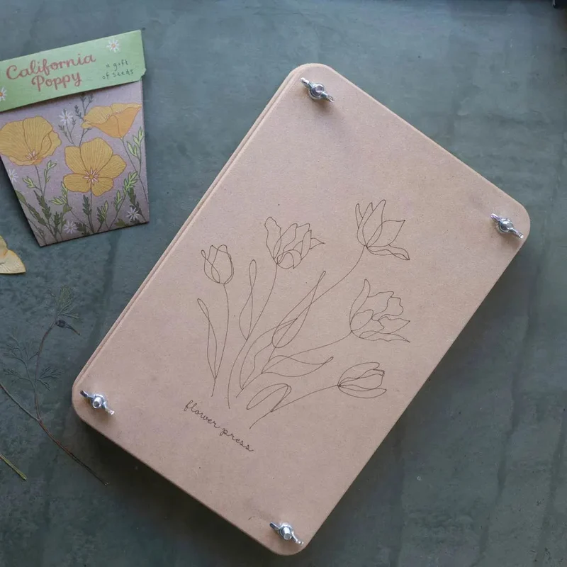 Wood Botanical Maker Press
