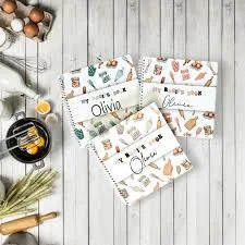 Personalized Kids recipe book, Kids Christmas Gifts, Blank recipe book for kids, Blank Custom Cookbook, Kids Cookbook, Children Recipe Book