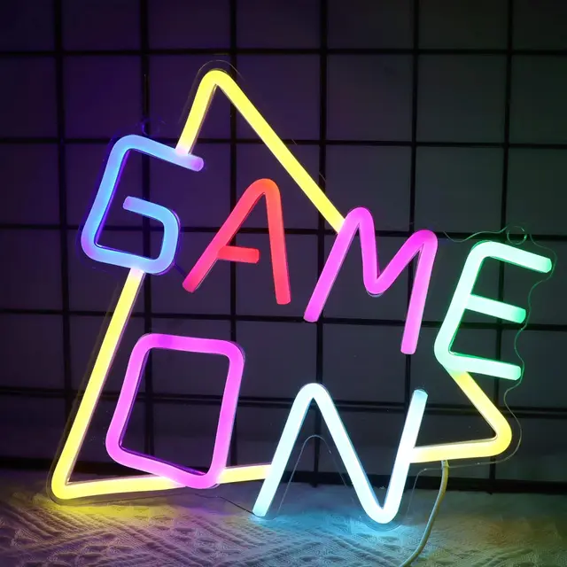 Game On neon wall sign