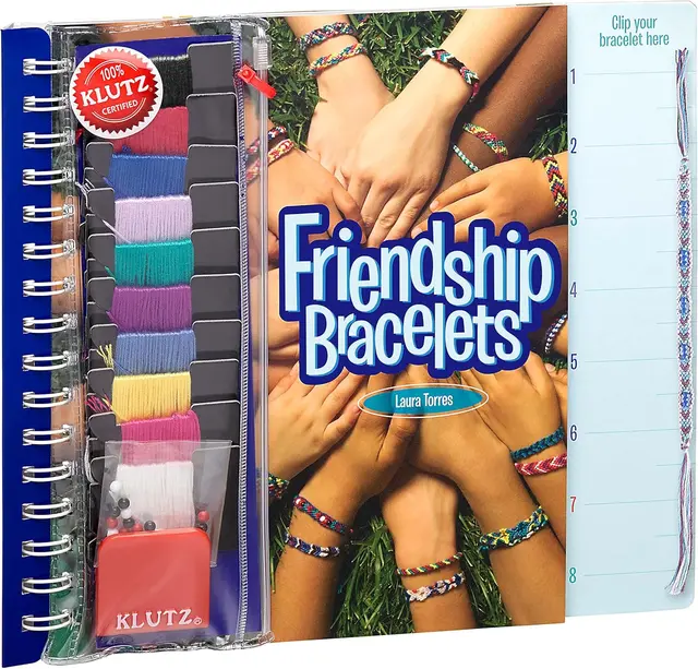 Klutz friendship bracelets craft kit with floss and book