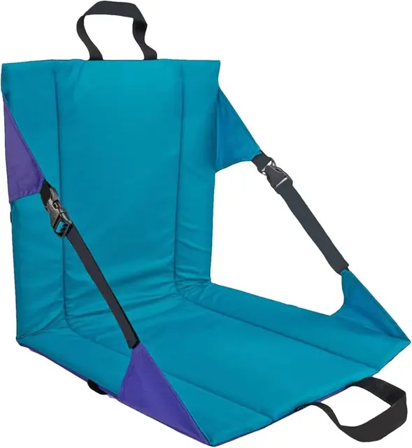 Folding stadium seat cushion for finals or junior footy sidelines