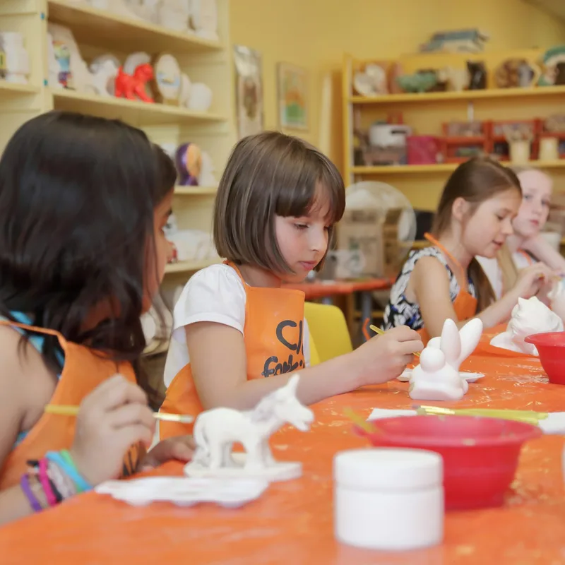 Pottery painting studio session