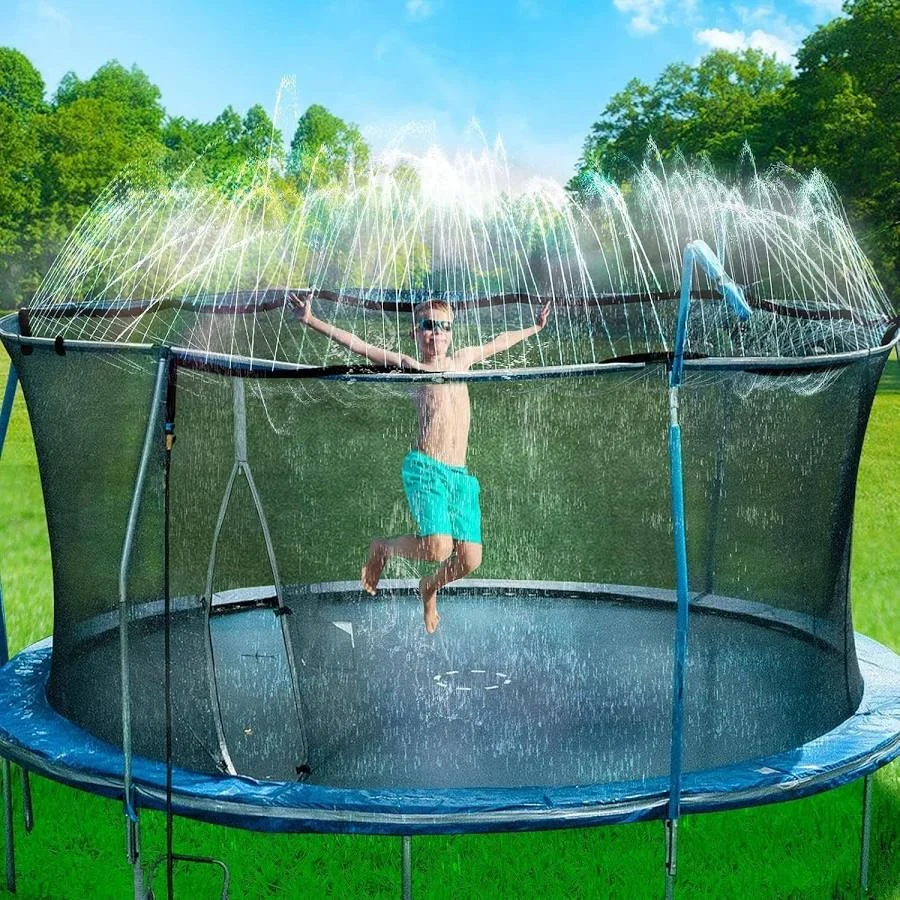 Trampoline Waterpark Sprinkler System