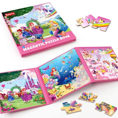 Travel unicorn magnetic puzzle tin