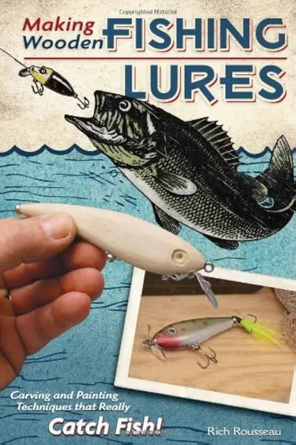 Wooden fishing lure making kit for two