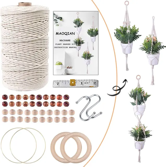 Macrame Plant Hanger DIY Kit