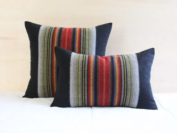 Merino wool decorative throw pillow