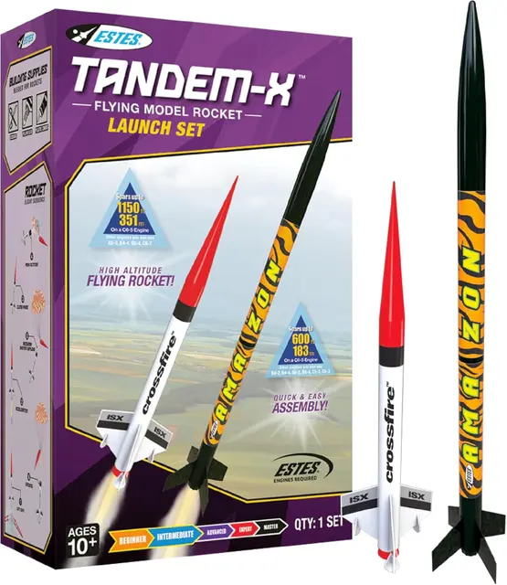Estes Tandem X rocket build kit
