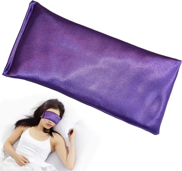 Restorative lavender weighted linen eye mask
