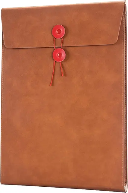 Leather document pouch time capsule (seal notes for your tenth)