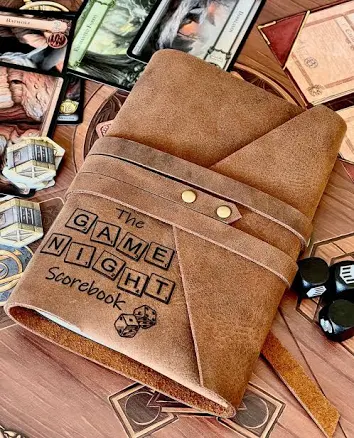 Ruby Leather Tabletop Scorebook
