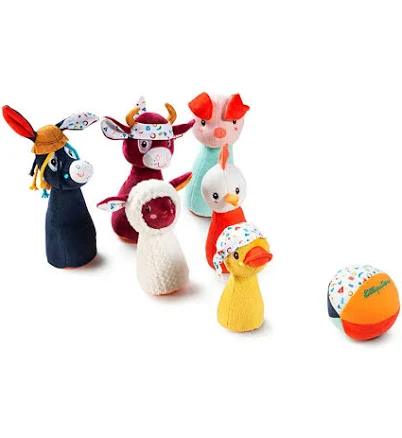 Fabric Animal Bowling Set