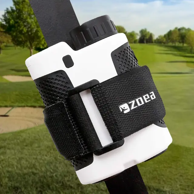 Magnetic rangefinder cart strap for instant access