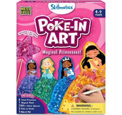 Mess-free princess poke-in art