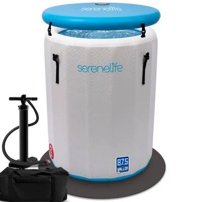 Restorative inflatable cold plunge tub