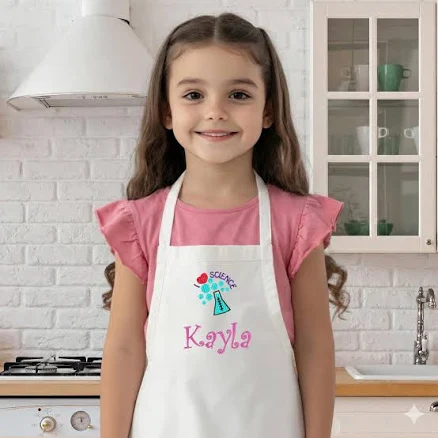 Personalised Science-Themed Baking Apron