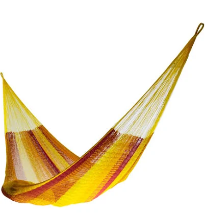 Hand-woven garden hammock