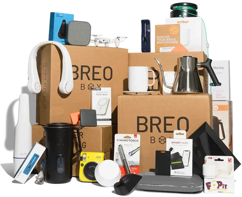 BREO BOX curated tech subscription gift boxes with gadgets