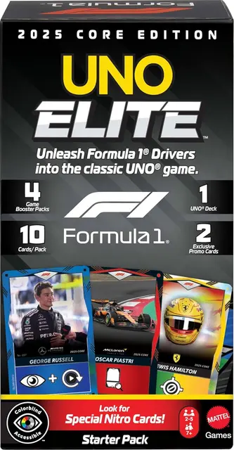 Mattel Elite Formula 1 2025 starter card game pack