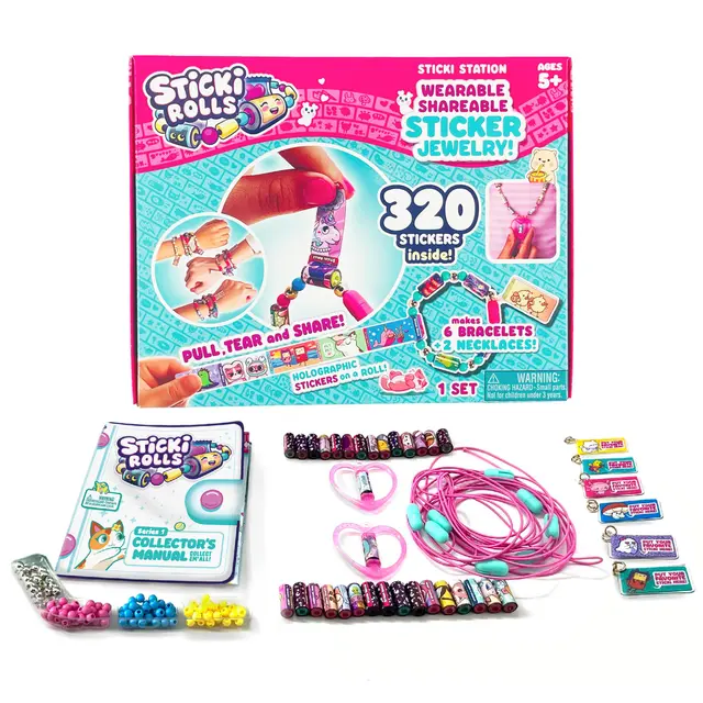 Sticki Rolls Wearable Sticker Bracelet Station