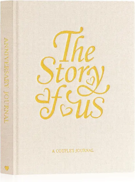 Linen anniversary memory journal
