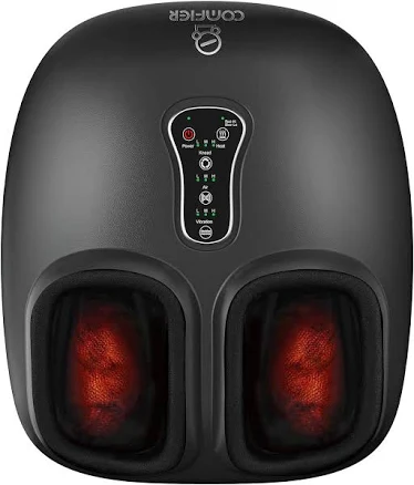 Shiatsu foot massager with heat