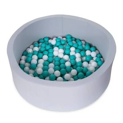 Luxury Lavender Foam Ball Pit with Organic Cotton Cover